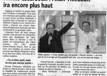 Allan Vermeer ira encore plus haut (Le courrier Picard)