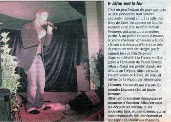 Allan Vermeer met le feu (Paris Normandie)